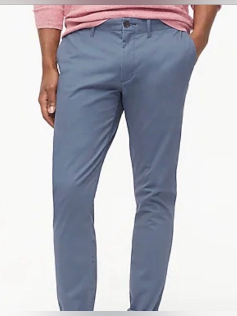 J. Crew Flex Chino Pants Mens 32 x 30 Blue Stretch Casual Slim Straight